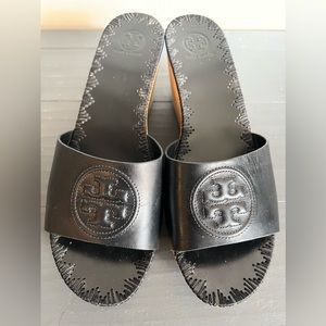 TORY BURCH PATTY WEDGE SLIDE size 10